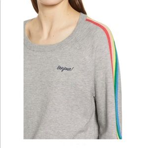 Cupcake and cashmere BONJOUR STRIPE sweater